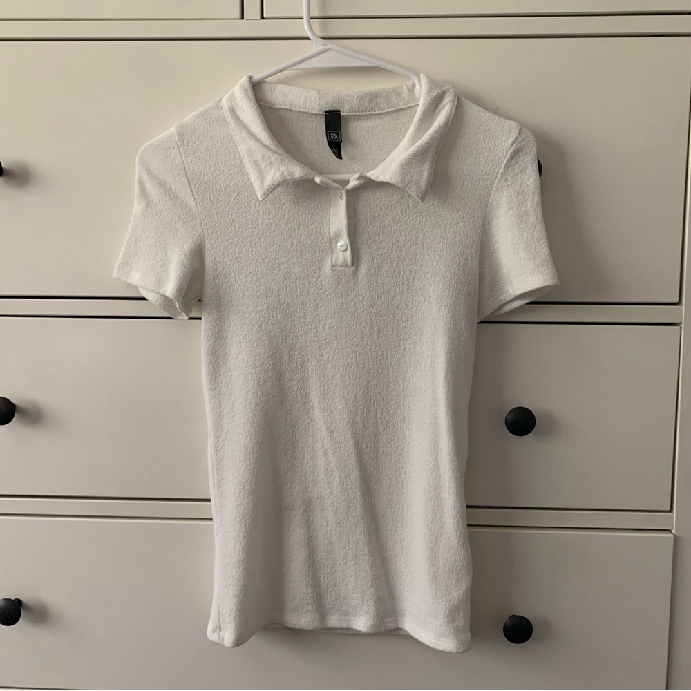 Collared Button Up Tee